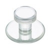 1-7/8" Dia. Transitional Self-Adhesive Flat Round Knob - Clear