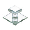 45mm Square Transitional Self-Adhesive Knob - Clear