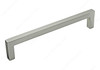 160mm CTC Contemporary Expression Rectangular Pull - Brushed Nickel
