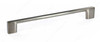 192mm CTC Thin Contemporary Expression Rectangular Pull - Brushed Nickel