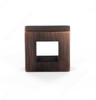 25mm Contemporary Expression Small Hollow Square Knob - Oil Rubbed Bronze