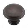 30mm Dia. Transitional Expression Round Knob - Oil Rubbed Bronze