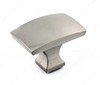 44mm Transitional Ramp Cabinet Knob - Brushed Nickel