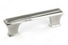 96mm CTC Classic Flat Top Tapered Base Rectangular Pull - Nickel