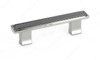 96mm CTC Classic Flat Top Rectangular Base Bench Pull - Nickel