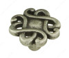 30mm Art Deco Style Woven Pattern Knob - Faux Iron