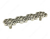 128mm CTC Art Deco Style Woven Pattern Pull - Faux Iron