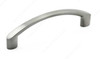 96mm CTC Modern Expression Curved Cabinet Pull - Brushed Nickel