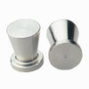 16mm Dia. Glass Door Stainless Steel Cone Knob - Stainless Steel