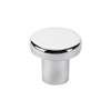 1" Dia. Round Flat Circular Knob - Chrome