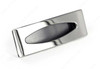 76mm CTC Expression Style Rectangular With Oval Recess Pull - Nickel