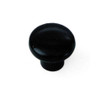 1-1/4" Dia. Round Plastic Knob - Black