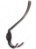 155mm Transitional Curved Triple Hook - Oil Rubbed Bronze