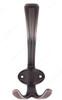 155mm Transitional Curved Triple Hook - Oil Rubbed Bronze