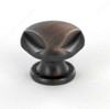 33mm Country Style Indented Knob - Oil Rubbed Bronze