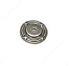 38mm Dia. Classic Expression Ornate Round Knob Backplate - Pewter