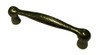 96mm CTC Rustic Country Style Hammered Bench Pull - Hammered Burnished Brass