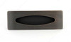 76mm CTC Expression Style Rectangular With Oval Recess Pull - Oil Rubbed Bronze