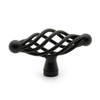 69mm Country Style Oval Birdcage T-Knob - Matt Black