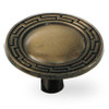 1-3/8" Dia. Grecian Knob - Antique Brass