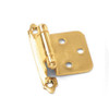 No Inset Self-Closing Hinge - Polished Brass