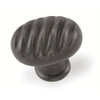 1-3/8" Oval Milan Knob - Antique Pewter