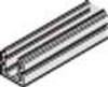 Lower Guide Channel, undrilled, aluminum, anodized, 24 x 24mm, 6.0 meters