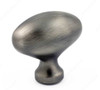 50mm Classic Expression Oval Egg Knob - Antique Nickel