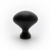 30mm Classic Expression Oval Egg Knob - Matt Black