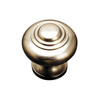 30mm Dia. Round Button Ring Knob - Satin Nickel