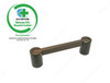 3-1/2" CTC Rectangular Bar With Round Ends Brass Pull - Oxidized Satin Bronze