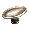 35mm Povera Collection Oval Knob - Burnished Brass