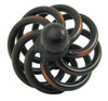 1-3/8" Dia. Round Coventry Birdcage Knob - Oil-Rubbed Bronze