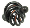 1-3/8" Dia. Round Coventry Birdcage Knob - Oil-Rubbed Bronze