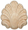 Carved Onlay, shell, maple, 2 1/2 x 2 3/4"