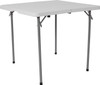 Square Bi-Fold Granite White Plastic Folding Table