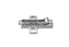 Salice BAR3R39 Clip Mounting Plate, steel, nickel-plated, for woodscrews, 3mm Mod 5