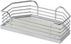 Tray Set, Arena, steel, chrome / white, 14 1/8" x 6 3/4" x 3 1/2" (1 set = 4 trays)
