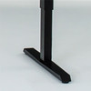 Details of the electric height adjustable desk frame with a Black finish Details of the electric height adjustable desk frame with a Black finish