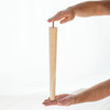 Tapered wood leg with threaded stem mount Tapered wood leg with threaded stem mount