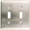 Satin Nickel Double Switch Switchplate (RWR-785SN)