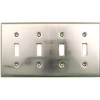 Satin Nickel Quad Switch Switchplate (RWR-790SN)