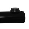 Single Column T-Shaped Base - 16" Base Spread - Black