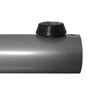 Adjustable lever feet for table X shaped table bases