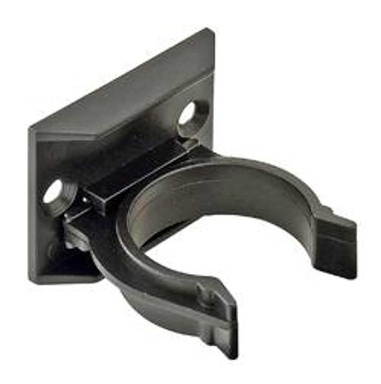Plinth Clip, triangle plate, plastic, black, groove mounted - HANDYCT