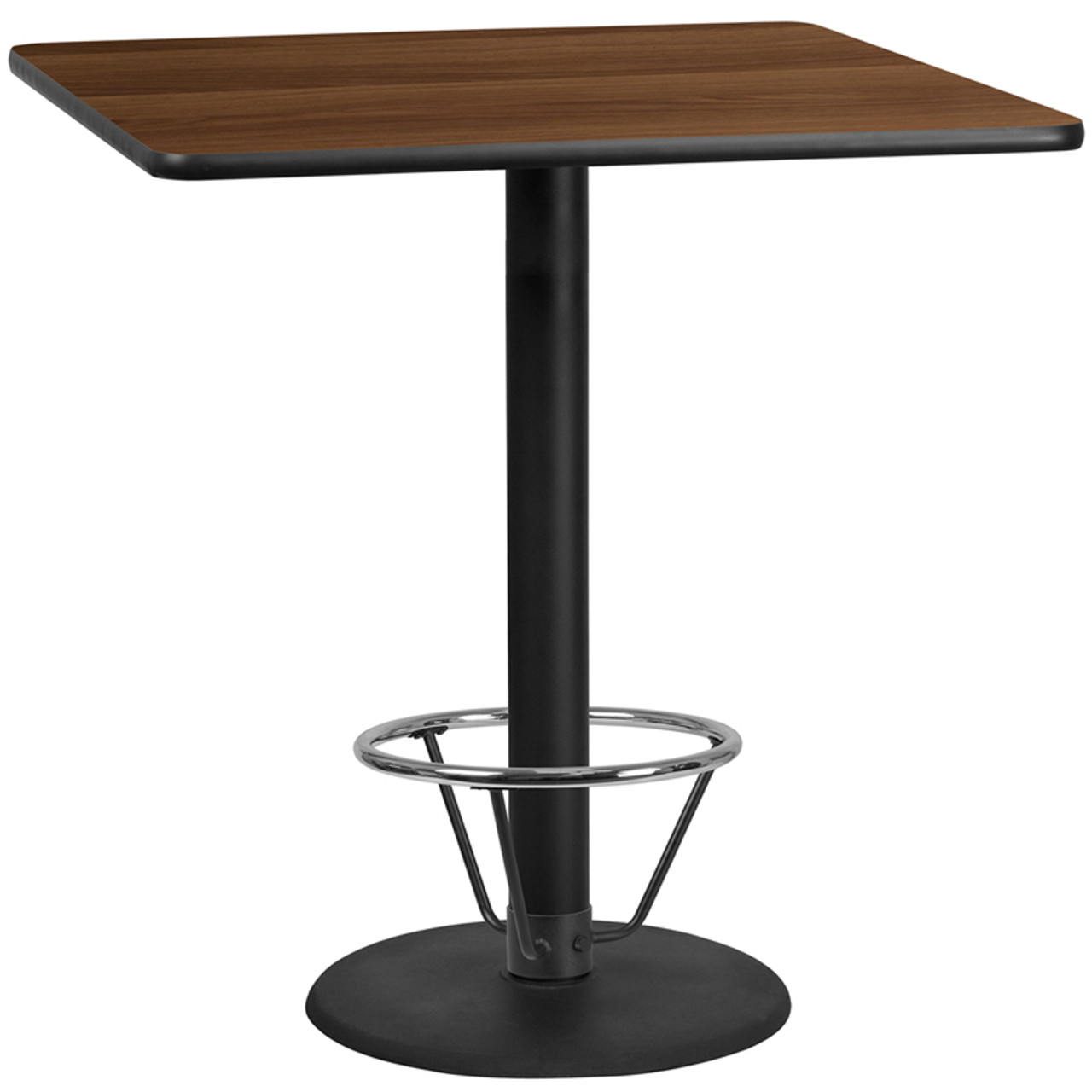 Square Laminate Table Top with Round Base 7176SQ