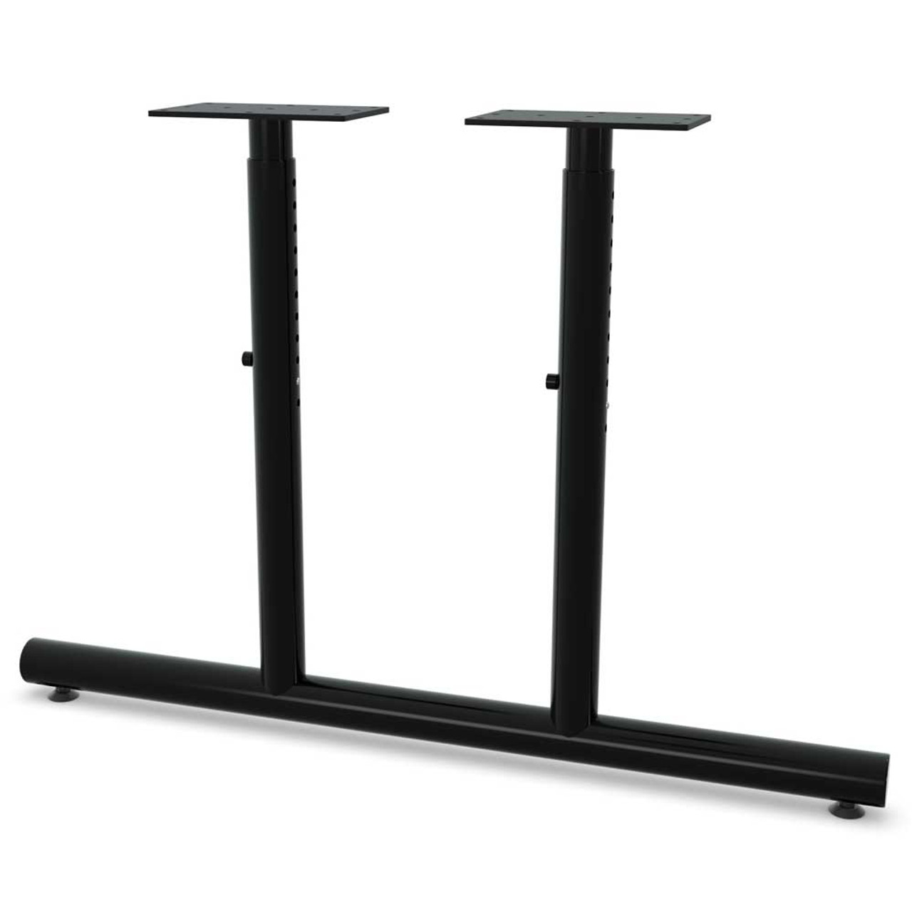 Adjustable Height Dual Column T-Shaped Base