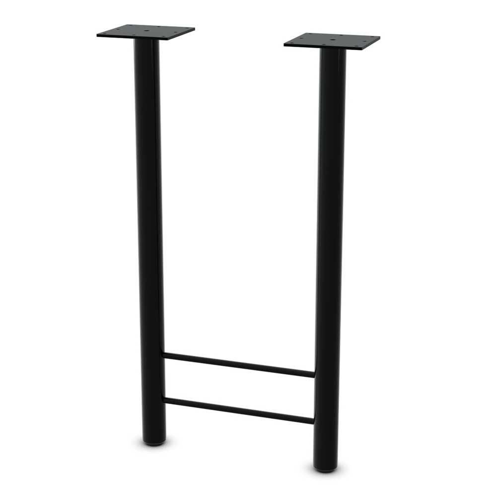 2-Inch H-Shaped Leg | Custom Height Steel Table Base