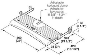 Adjustable Depth Keyboard Tray