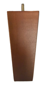6" Tapered Walnut Wood Leg